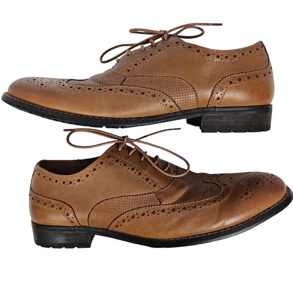 Nunn Bush Men's Maclin St. Wing Tip Brogue Oxford 84677-240 Size 10.5 M - Picture 1 of 9
